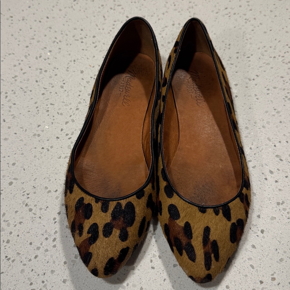 Madewell Leopard Print Flats size 7